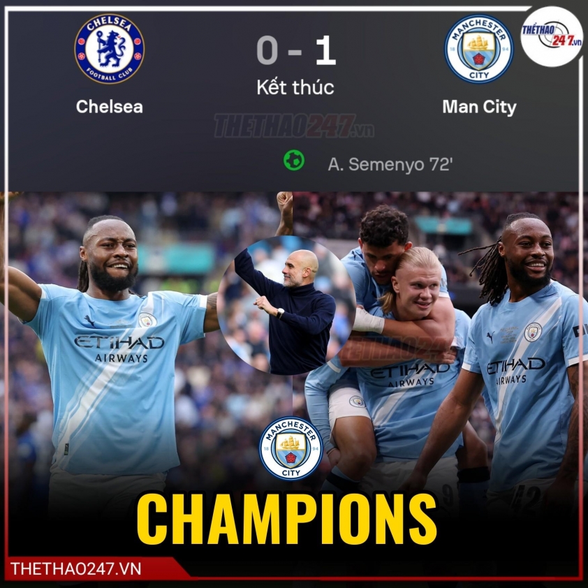 HLV Pep Guardiola thốt lên 1 điều khi Man City vô địch FA Cup 835050