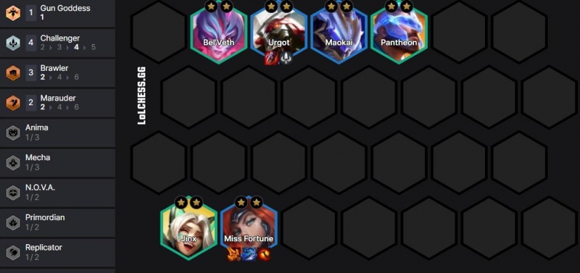 Cách chơi Đội hình bài dị Miss Fortune Urgot reroll với Ấn Thách Đấu - ĐTCL mùa 17 836899