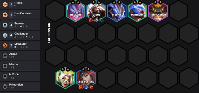 Cách chơi Đội hình bài dị Miss Fortune Urgot reroll với Ấn Thách Đấu - ĐTCL mùa 17 836900