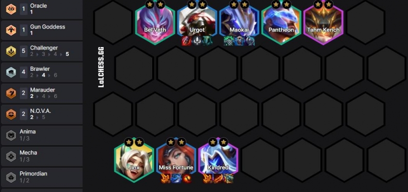 Cách chơi Đội hình bài dị Miss Fortune Urgot reroll với Ấn Thách Đấu - ĐTCL mùa 17 836901