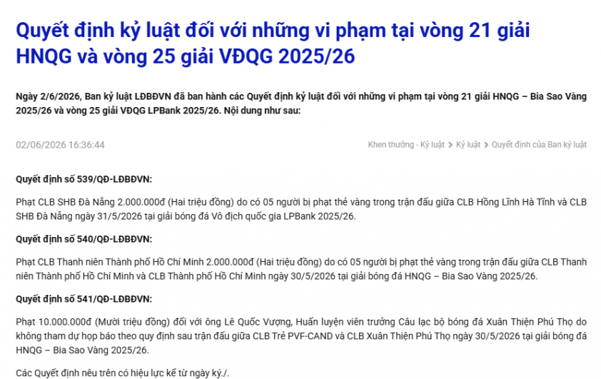CHÍNH THỨC: VFF không xử phạt HLV châu Âu sau phát ngôn gây sốc 842912