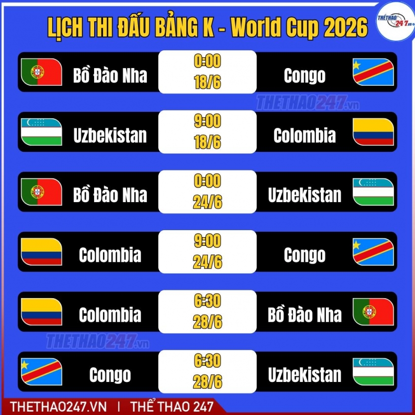 Lịch thi đấu World Cup 2026 (Giờ Việt Nam) & trực tiếp trên VTV 839914