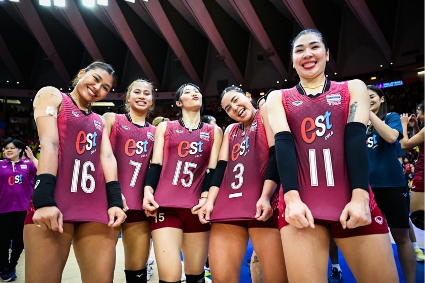 Bóng chuyền nữ Thái Lan liên tiếp tạo địa chấn ở VNL 2026 854409