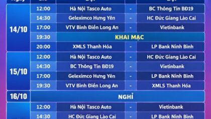 Lịch thi đấu bóng chuyền nữ quốc gia 2026 – vòng 2
